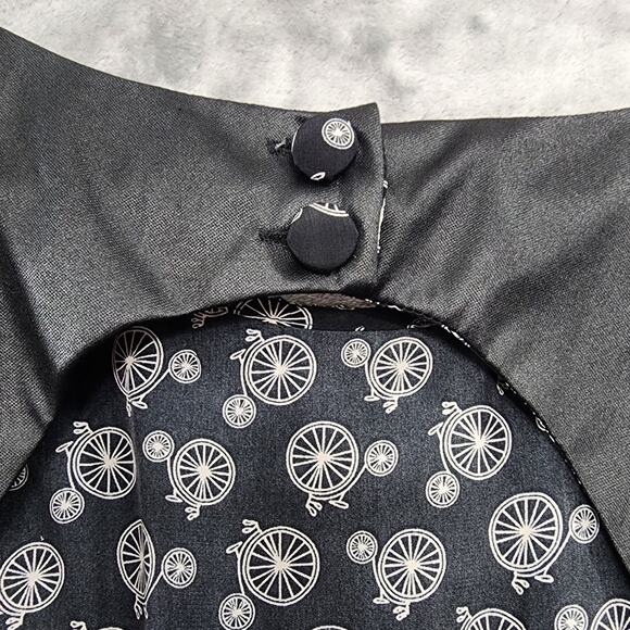 Bar lll Dress Womens XL Black Sleeveless Fit & Flare Chiffon Back Cutout Bicycle - Picture 5 of 11